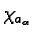 $\chi_{a_\alpha}$