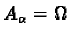 $A_\alpha = \Omega$