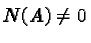 $N(A) \neq 0$