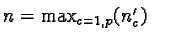 $\textstyle n = \max_{c=1,p}(n'_c) \quad$