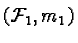 $(\mathcal{F}_1, m_1)$