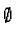 $\emptyset$